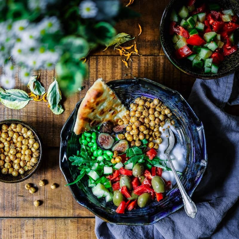 photo of beautiffy arrange food